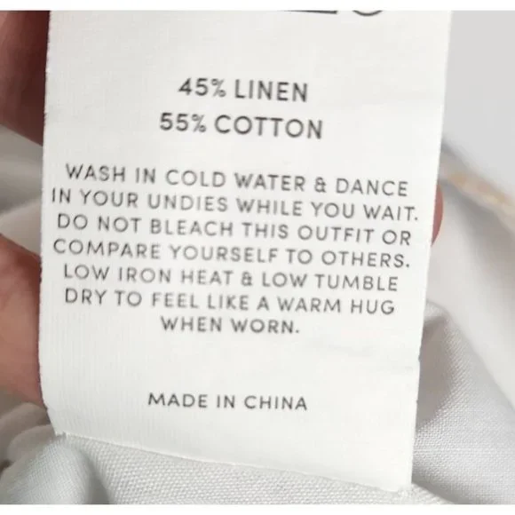 PEPPERMAYO Women's Sz. 4/1 Lani Linen Mini Dress – Abstract Resort - Picture 6 of 9